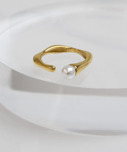 blackdia ocean パールオープンリング