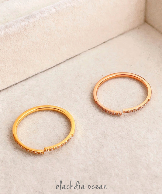 blackdia ocean ストーンラインオープンリング