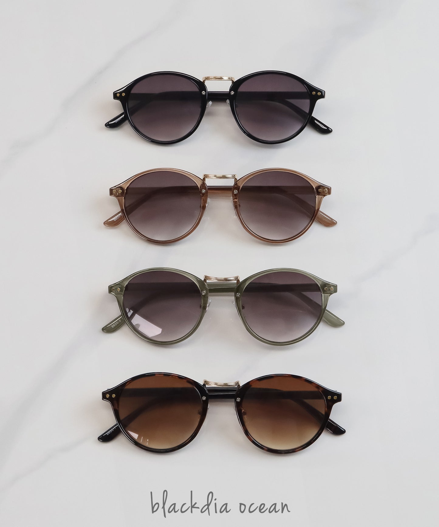 blackdia ocean ルナ ボストンサングラス 024（全4色）