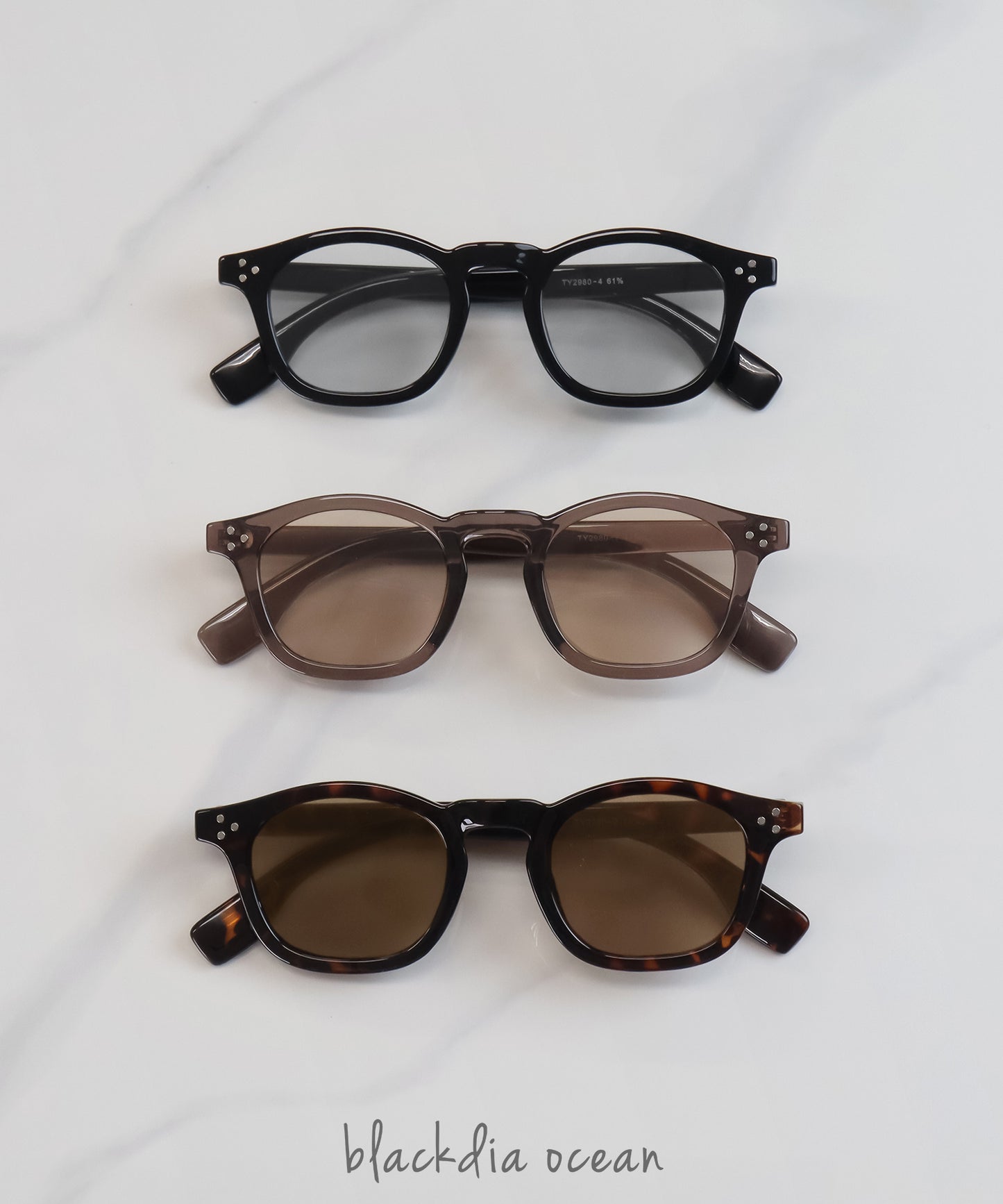 blackdia ocean シック ウェリントンサングラス 032（全3色）