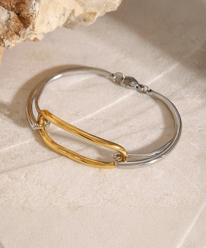 blackdia ocean レクタングル バイカラーバングル