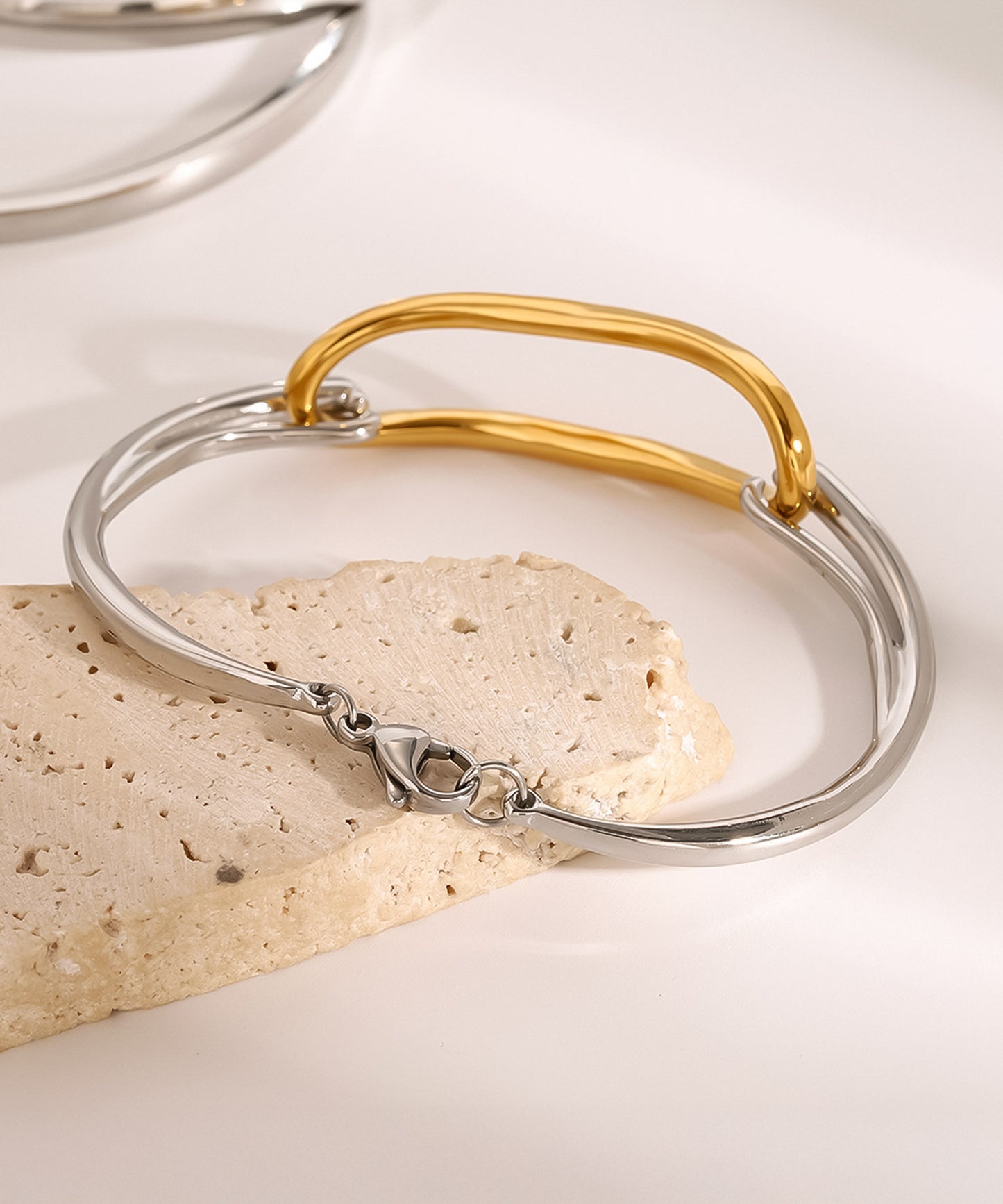 blackdia ocean レクタングル バイカラーバングル