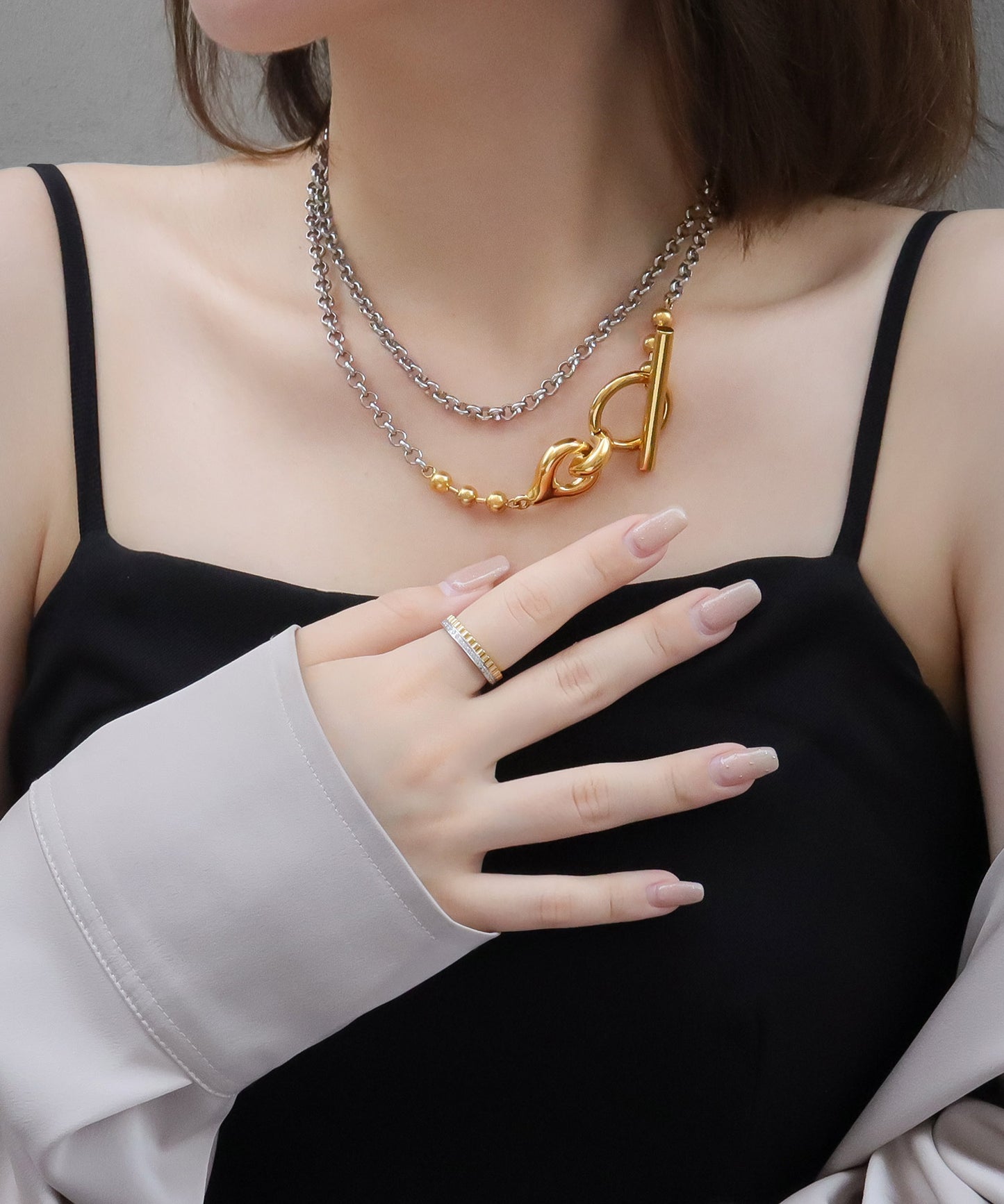 blackdia ocean マンテルデザインロングネックレス