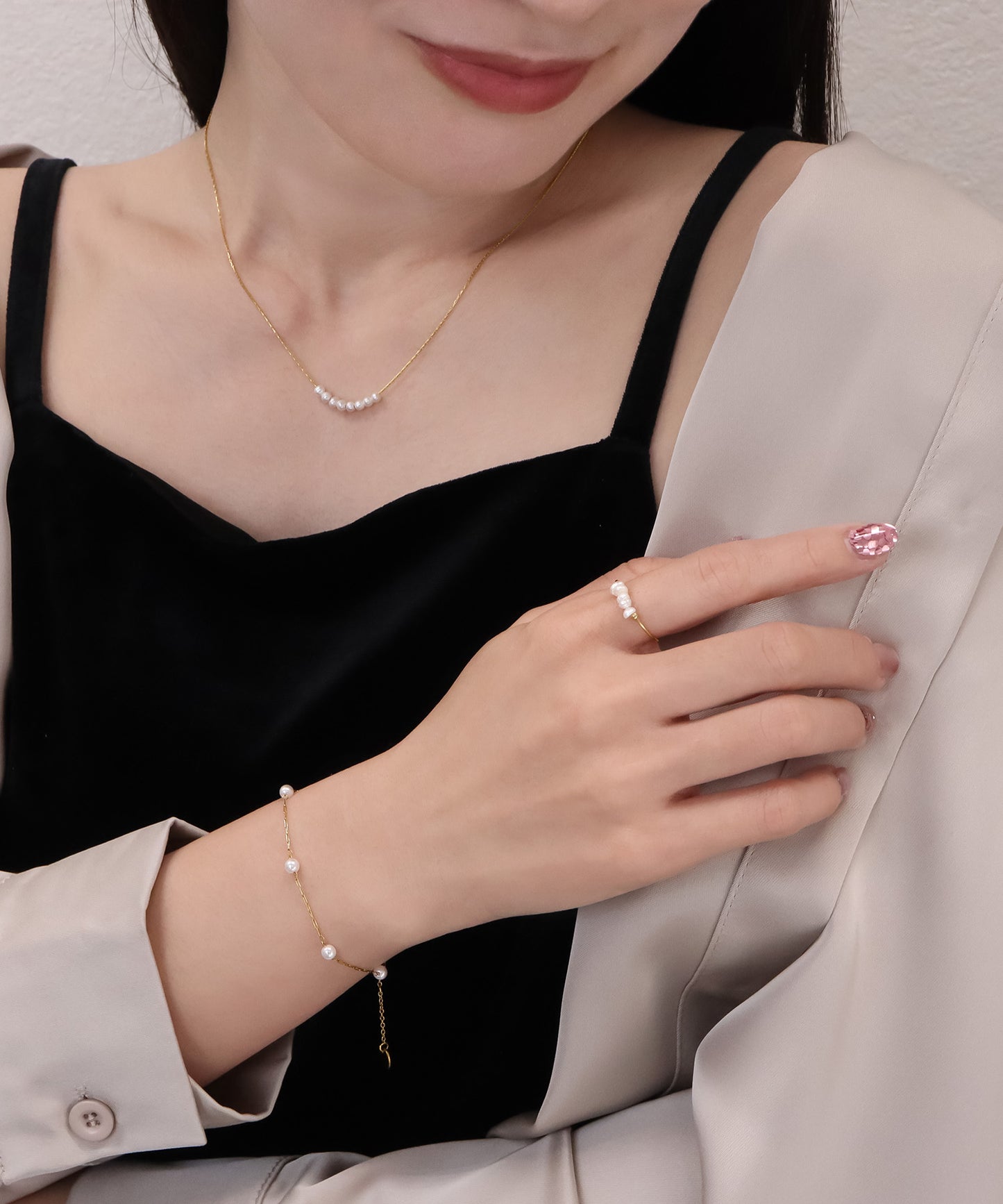 blackdia ocean パールスキンネックレス