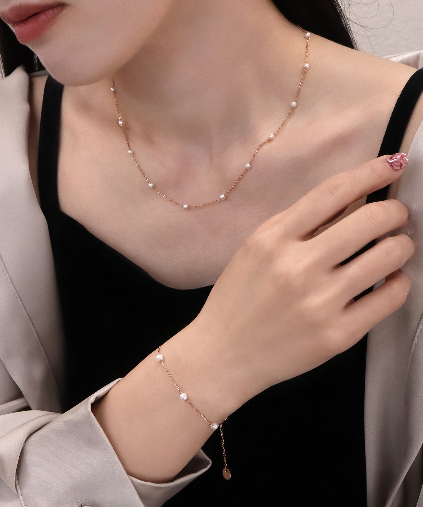 blackdia ocean タイニー パールネックレス