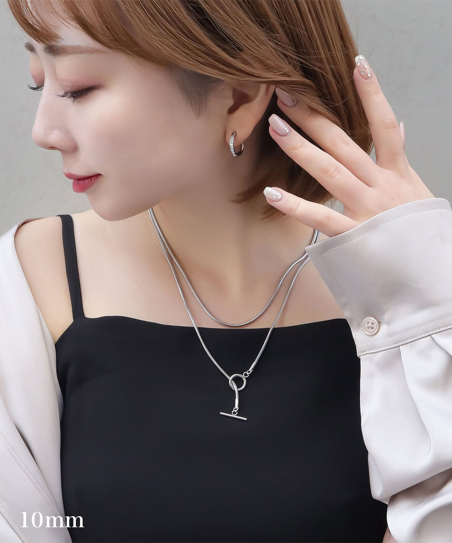 blackdia ocean ジルコニアラインピアス