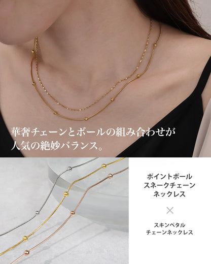 blackdia ocean スキンペタルチェーンネックレス