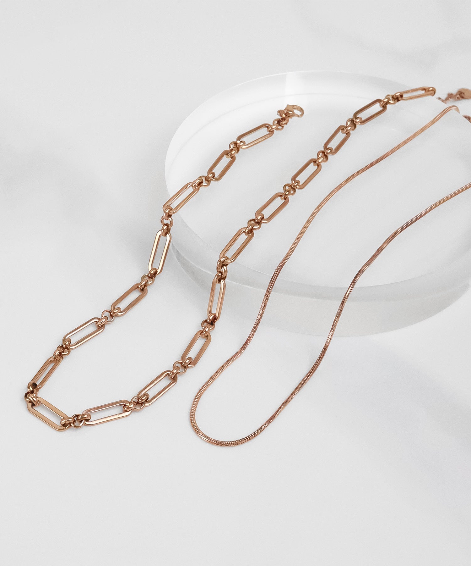 blackdia ocean ダブルデザインチェーンネックレス