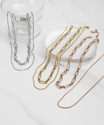 blackdia ocean ダブルデザインチェーンネックレス