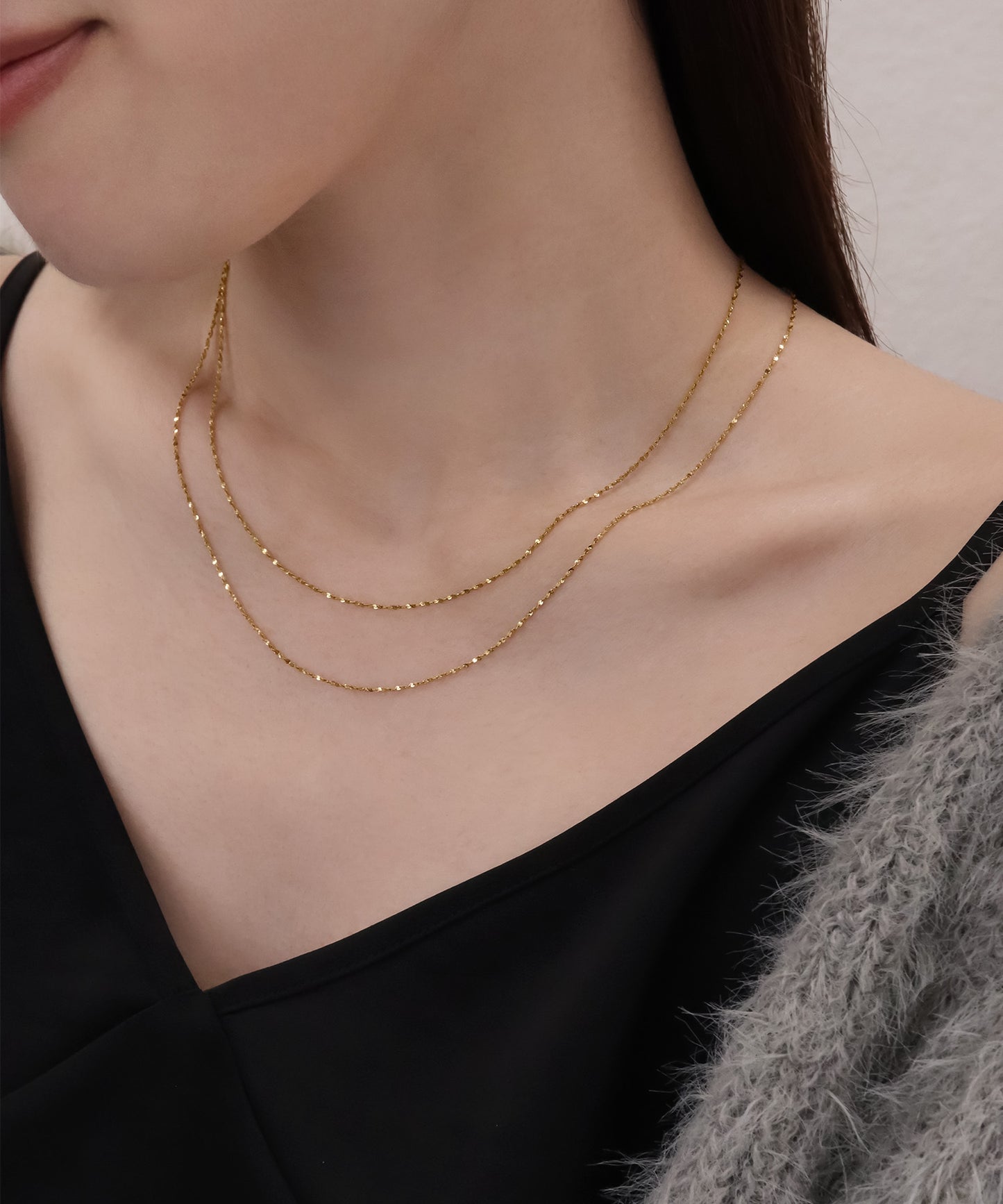 blackdia ocean スキンペタルチェーンネックレス