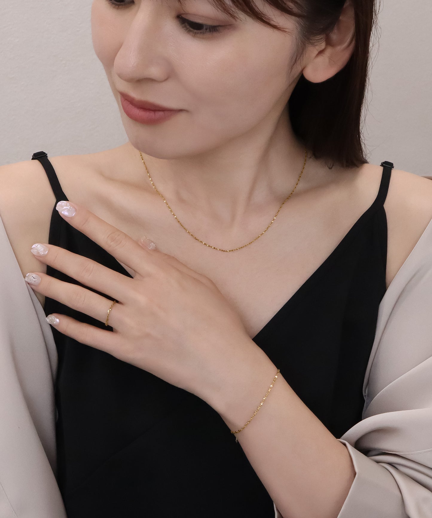 blackdia ocean スキンペタルチェーンブレスレット