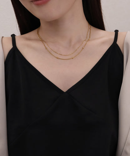 blackdia ocean ポイントボール スネークチェーンネックレス