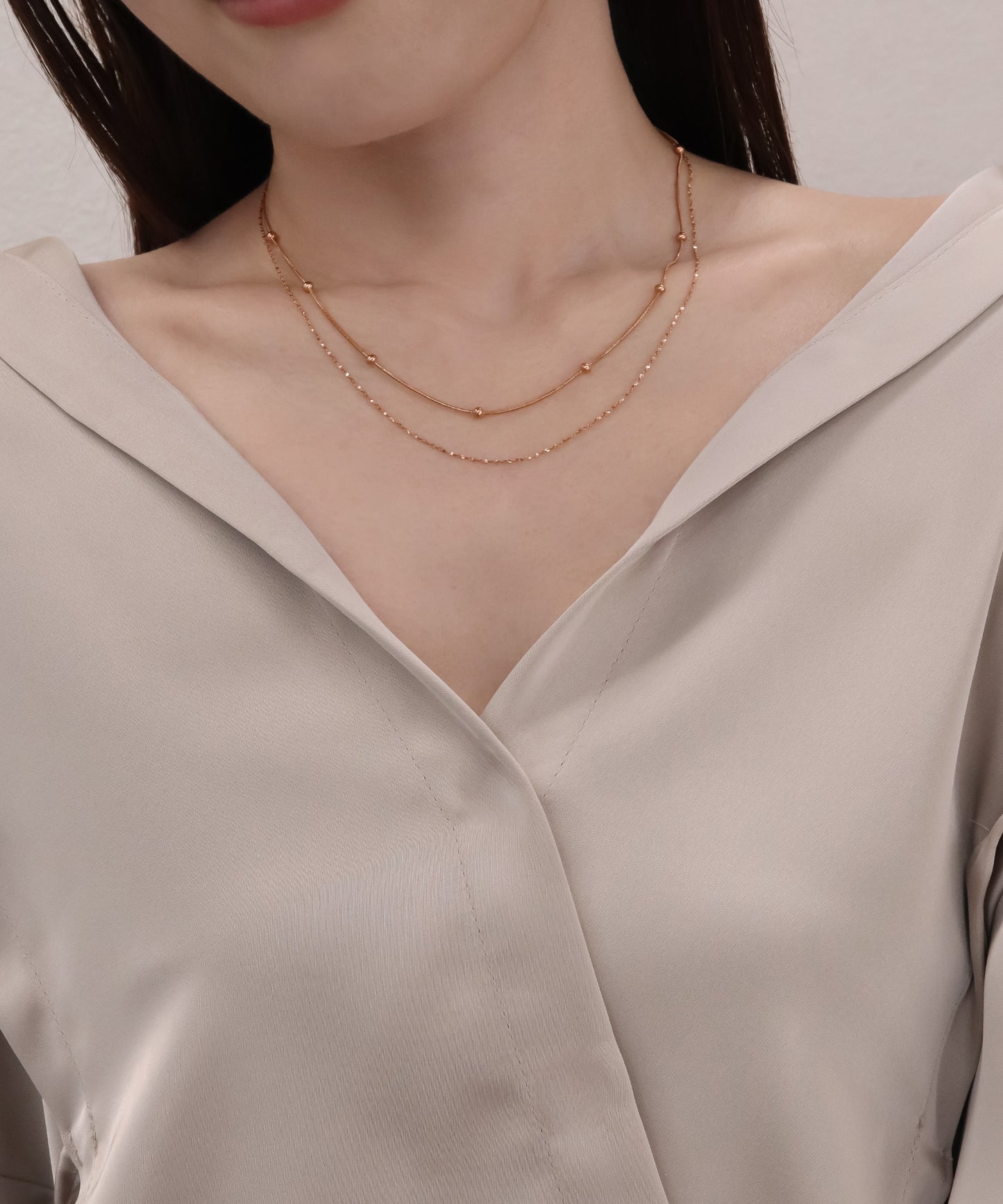 blackdia ocean ポイントボール スネークチェーンネックレス