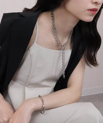 blackdia ocean マンテルダブルチェーンネックレス