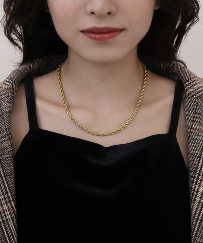 blackdia ocean ロープチェーンネックレス 4mm