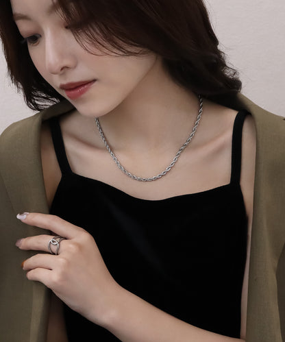 blackdia ocean ロープチェーンネックレス 4mm