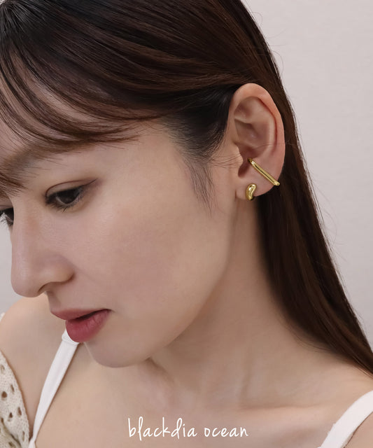 blackdia ocean 2wayレイヤードイヤーカフ