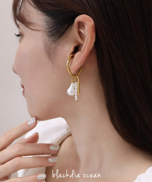 blackdia ocean パールチャーム イヤーカフ (片耳)