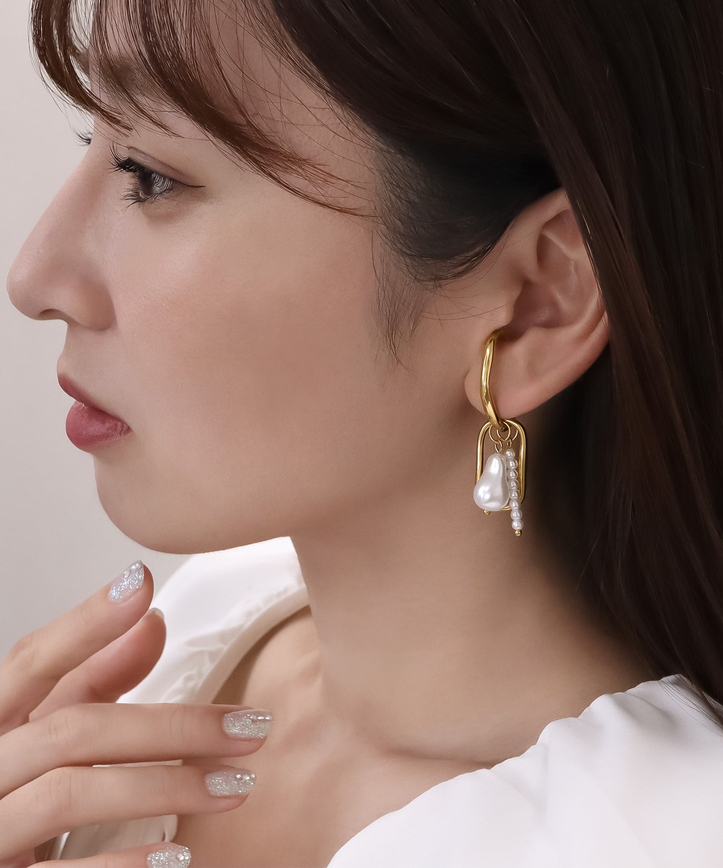 blackdia ocean パールチャーム イヤーカフ (片耳)