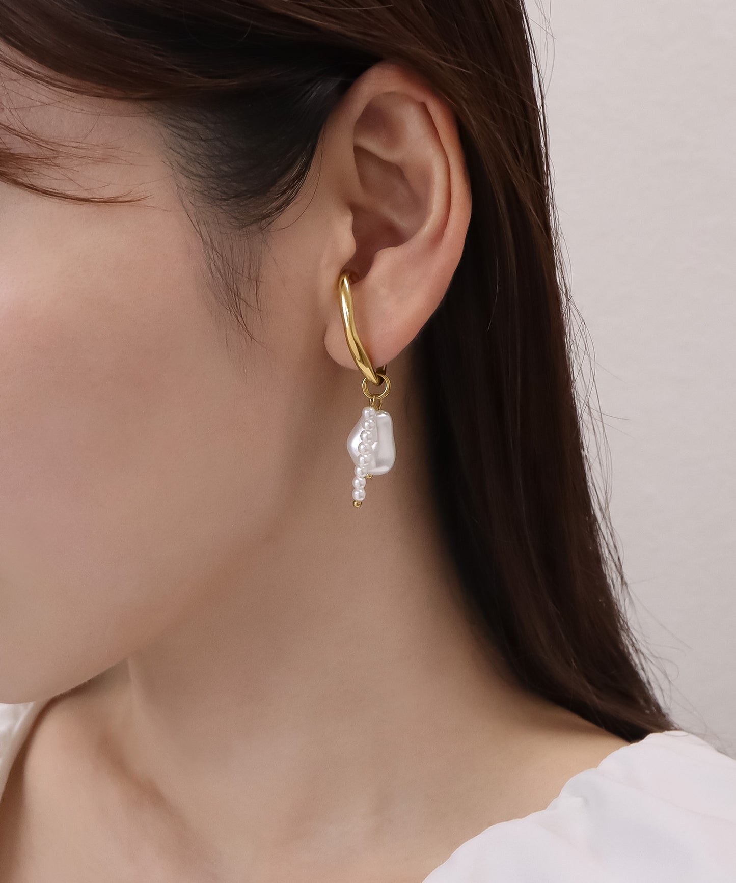 blackdia ocean パールチャーム イヤーカフ (片耳)