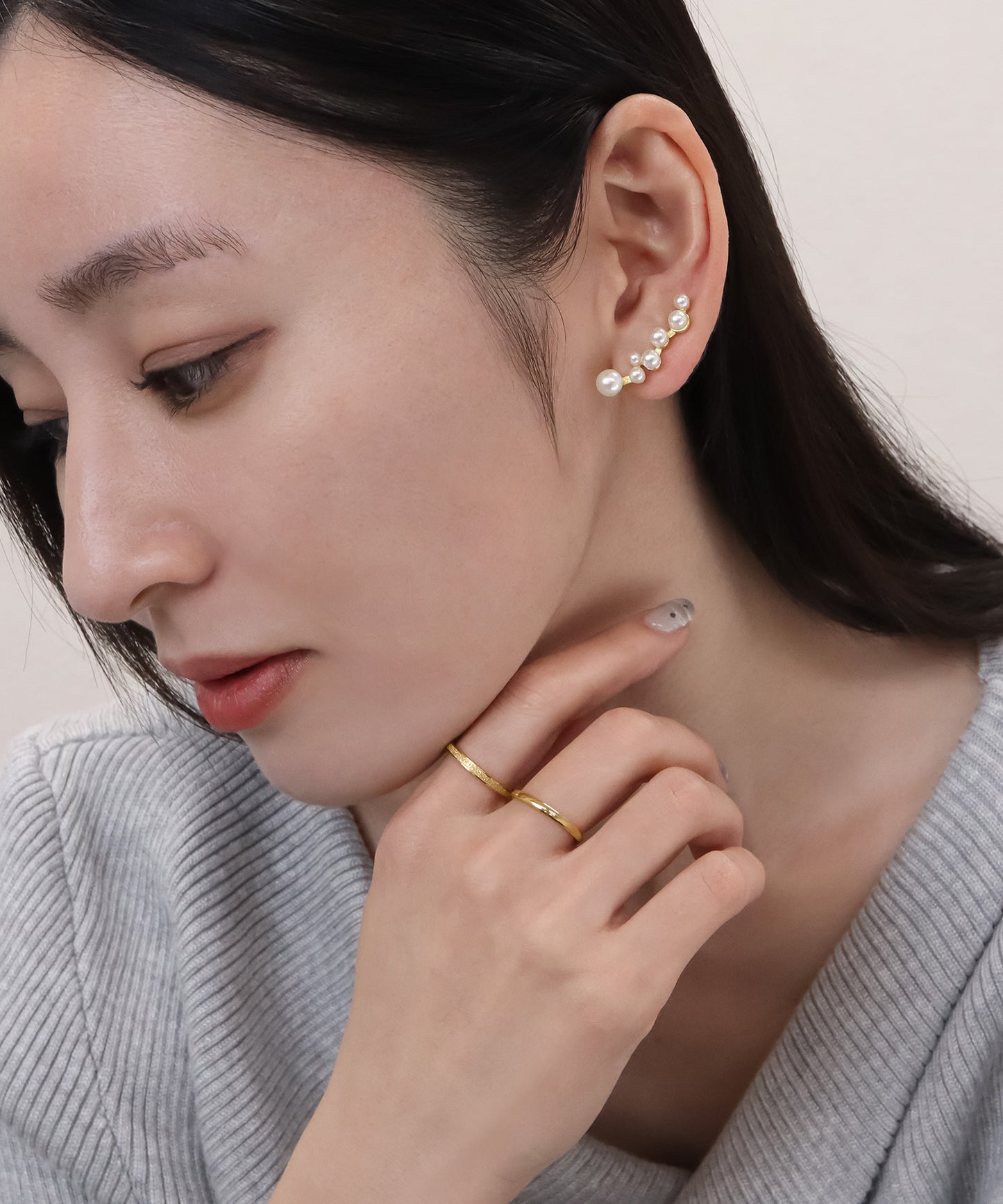 blackdia ocean パールイヤーカフ