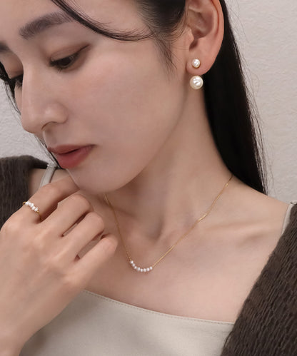blackdia ocean ダブルパールキャッチ イヤリング