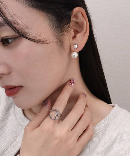 blackdia ocean ダブルパールキャッチ イヤリング