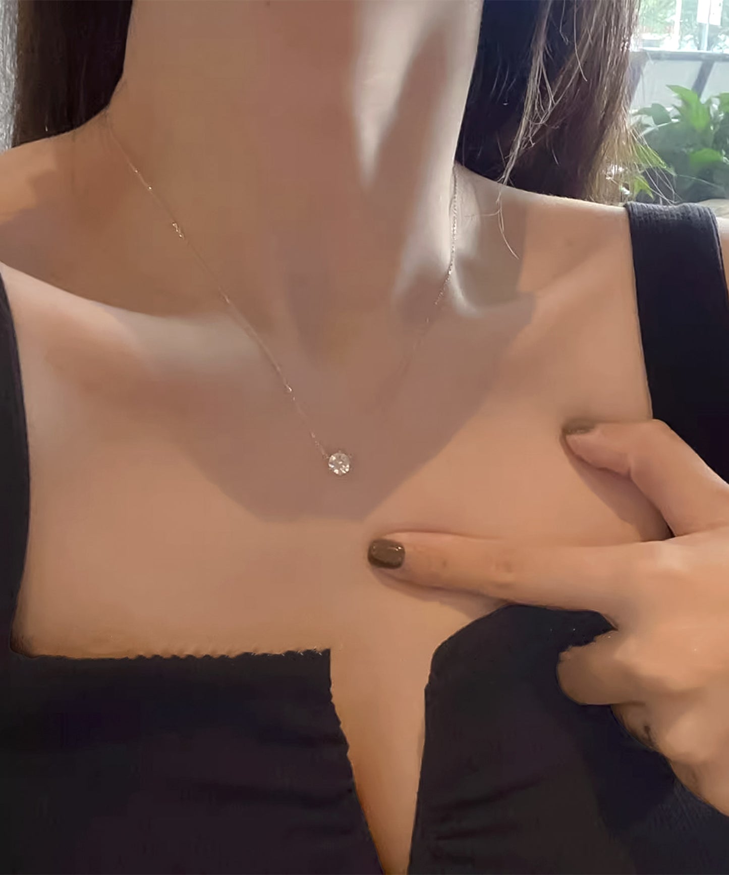 blackdia ocean シアーチェーン 一粒ネックレス