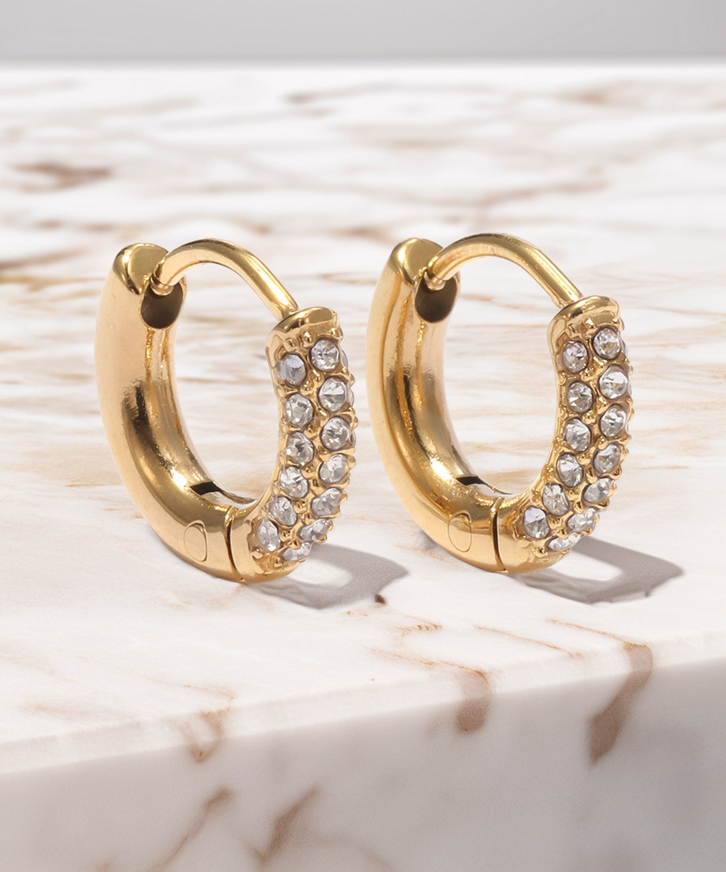 blackdia ocean パヴェ フープピアス