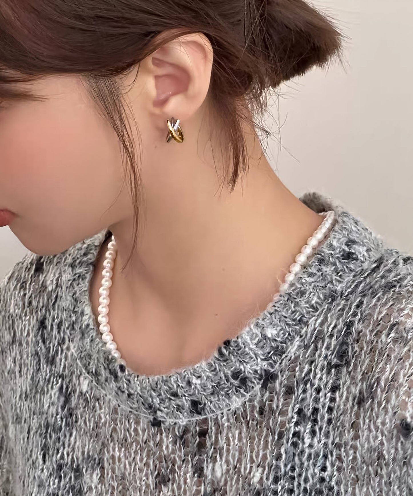 blackdia ocean クロス フープピアス