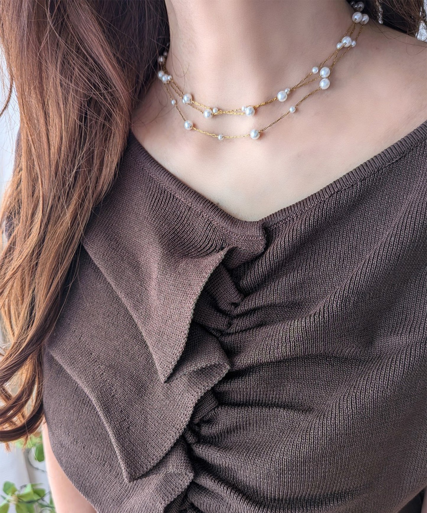9/8 (Tue.) 18:30~販売【daaco様コラボ】パールロングネックレス