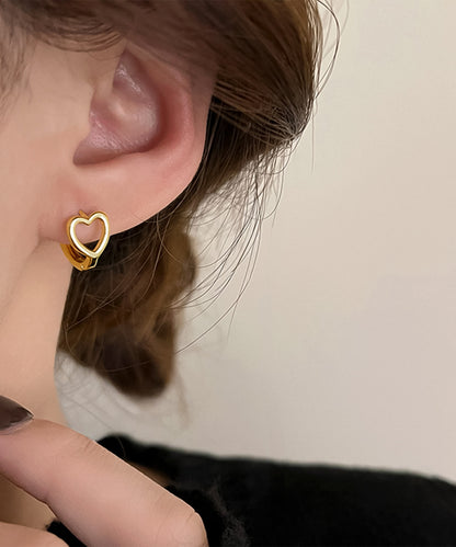 blackdia ocean 型抜きハート フープピアス