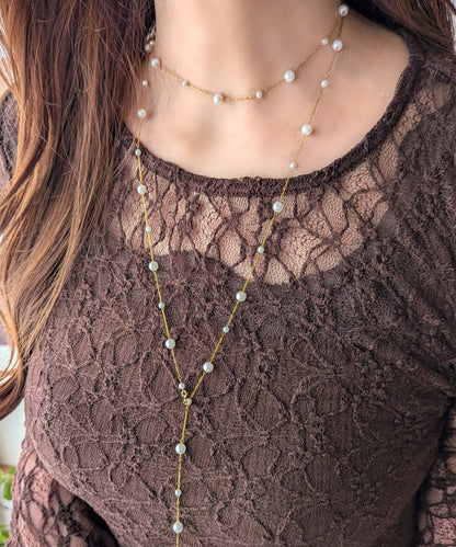 9/8 (Tue.) 18:30~販売【daaco様コラボ】パールロングネックレス