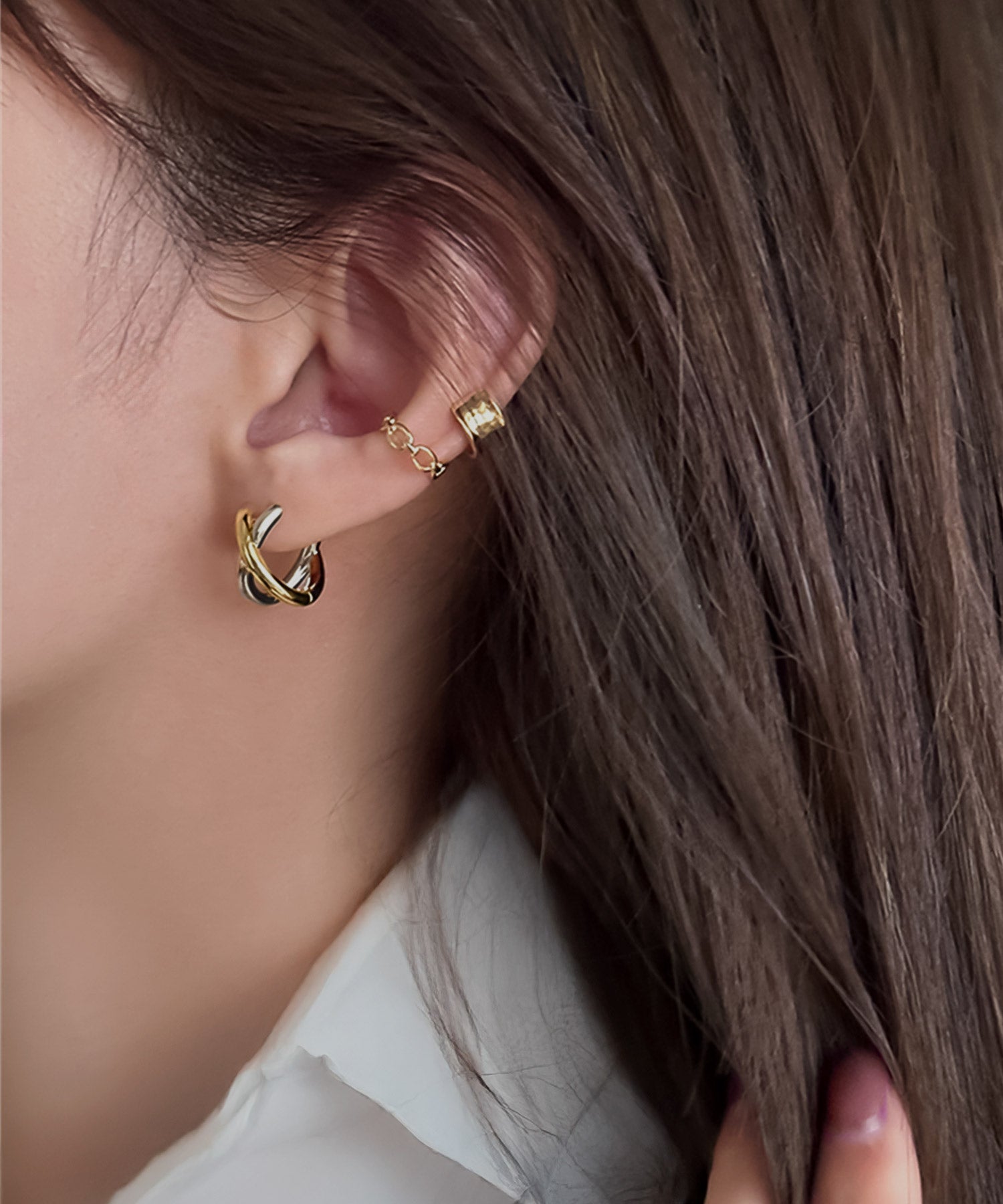 blackdia ocean クロス フープピアス