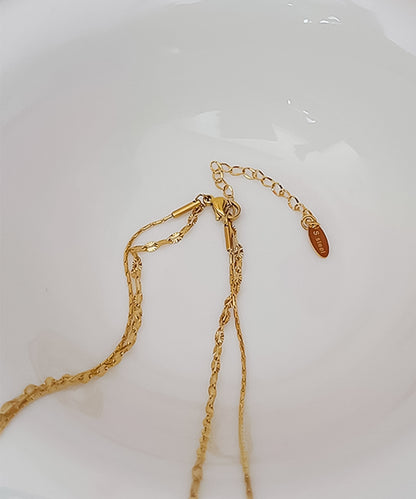 blackdia ocean ジルコニアダブルチェーンネックレス