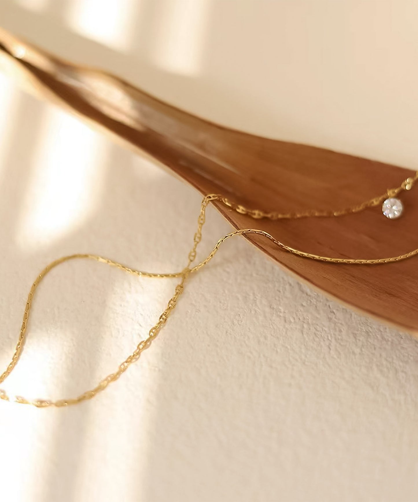 blackdia ocean ジルコニアダブルチェーンネックレス