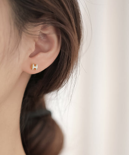 blackdia ocean Hモチーフ ミニピアス silver925