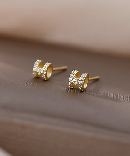 blackdia ocean Hモチーフ ミニピアス silver925