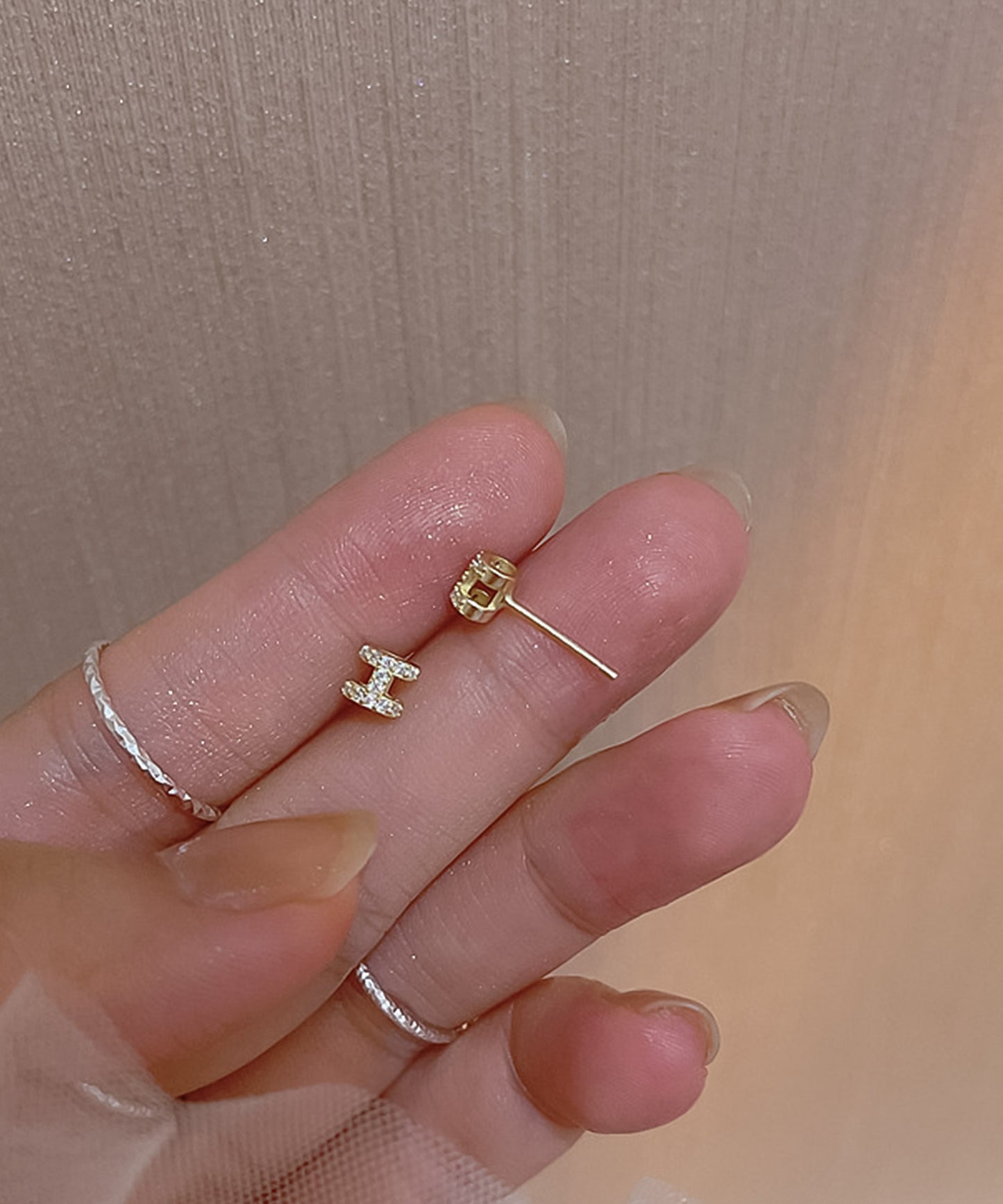 blackdia ocean Hモチーフ ミニピアス silver925