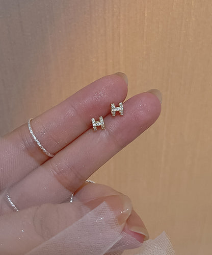 blackdia ocean Hモチーフ ミニピアス silver925