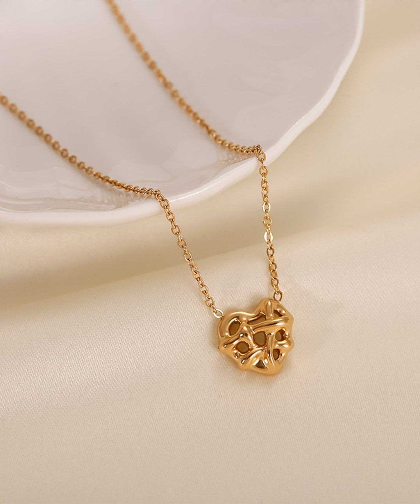 blackdia ocean ハートパイ ネックレス