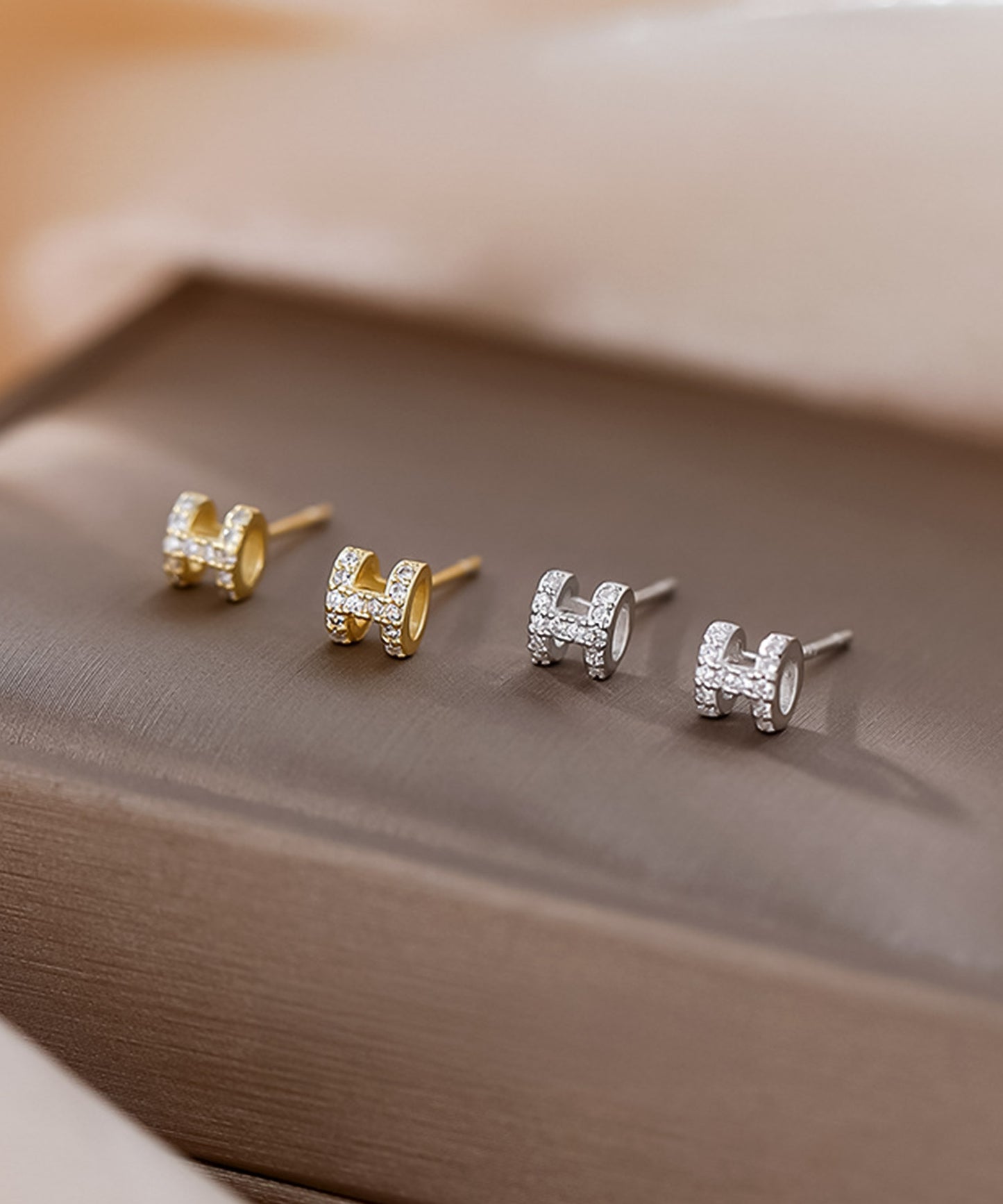 blackdia ocean Hモチーフ ミニピアス silver925