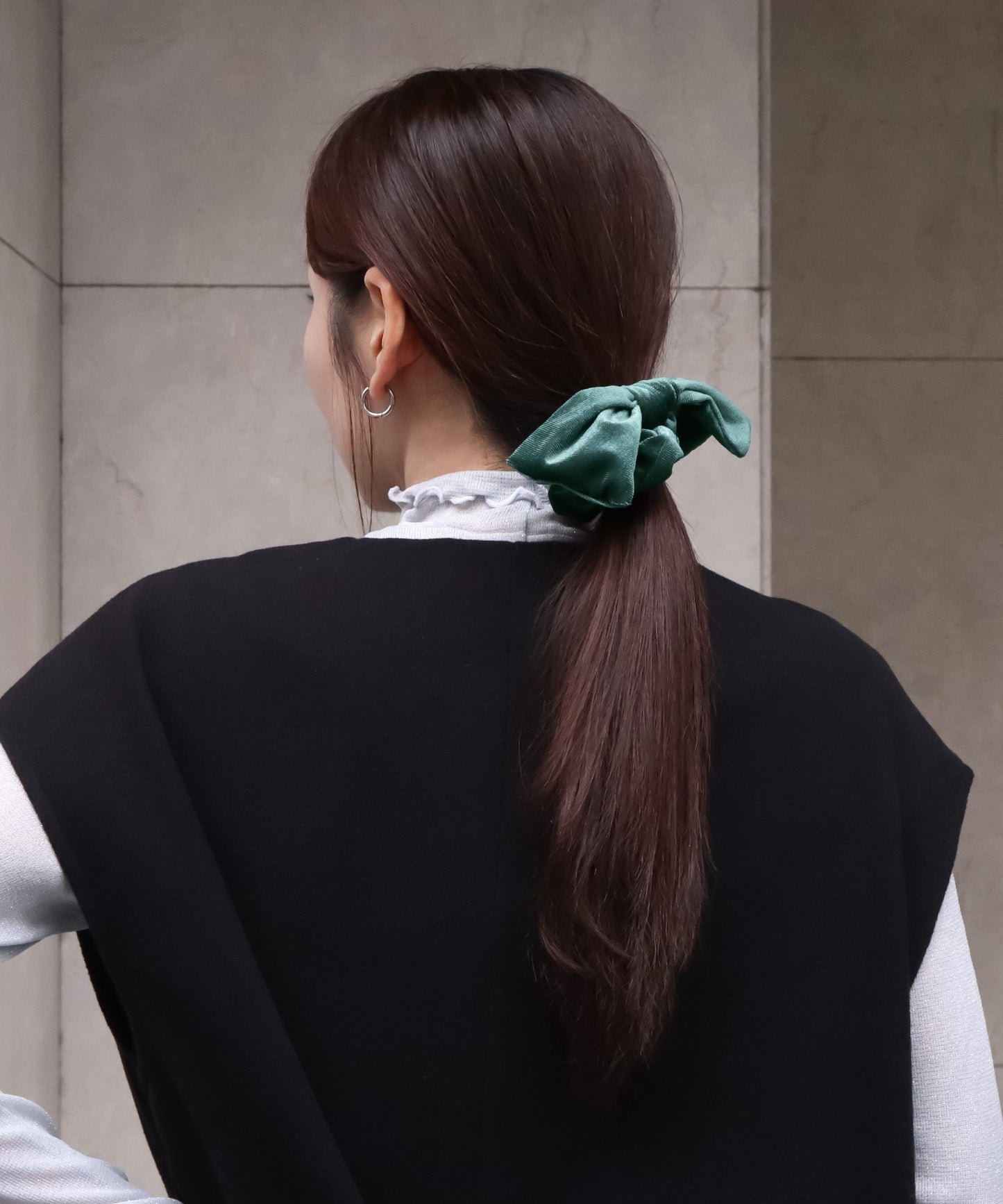 【今週末限定価格】blackdia ocean 2type ベロア リボンシュシュ