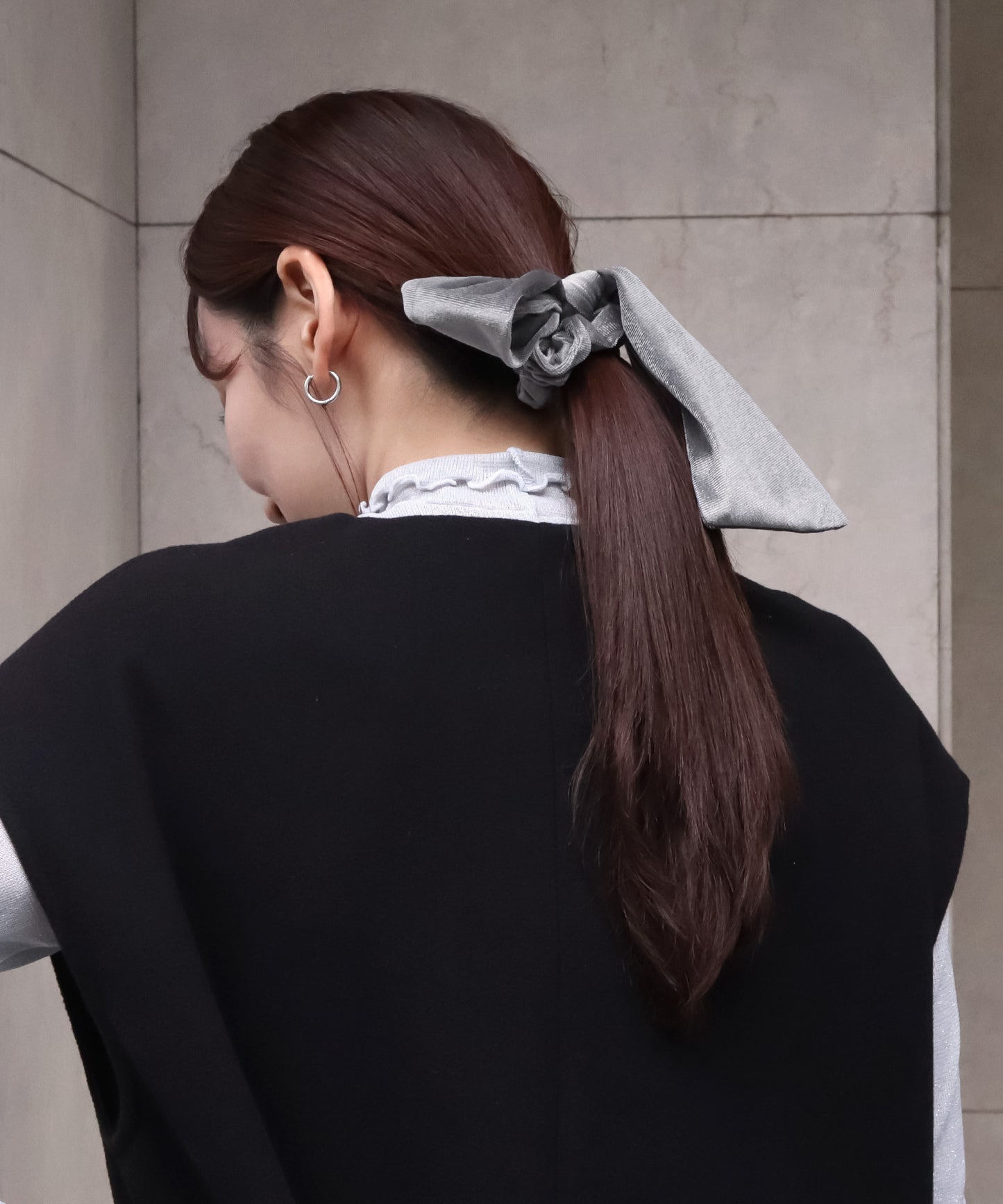 【今週末限定価格】blackdia ocean 2type ベロア リボンシュシュ