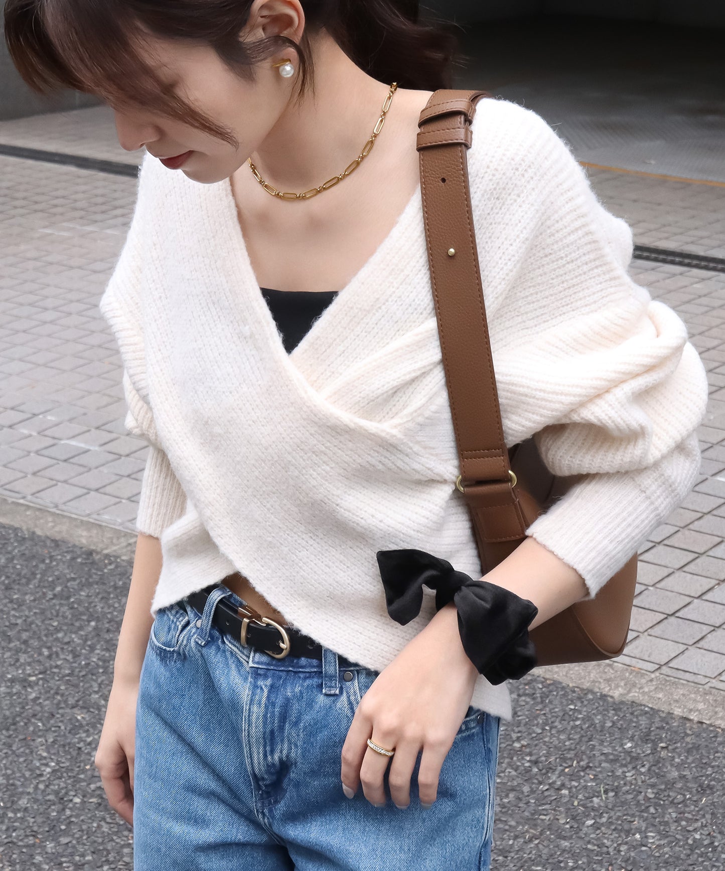 【今週末限定価格】blackdia ocean 2type ベロア リボンシュシュ