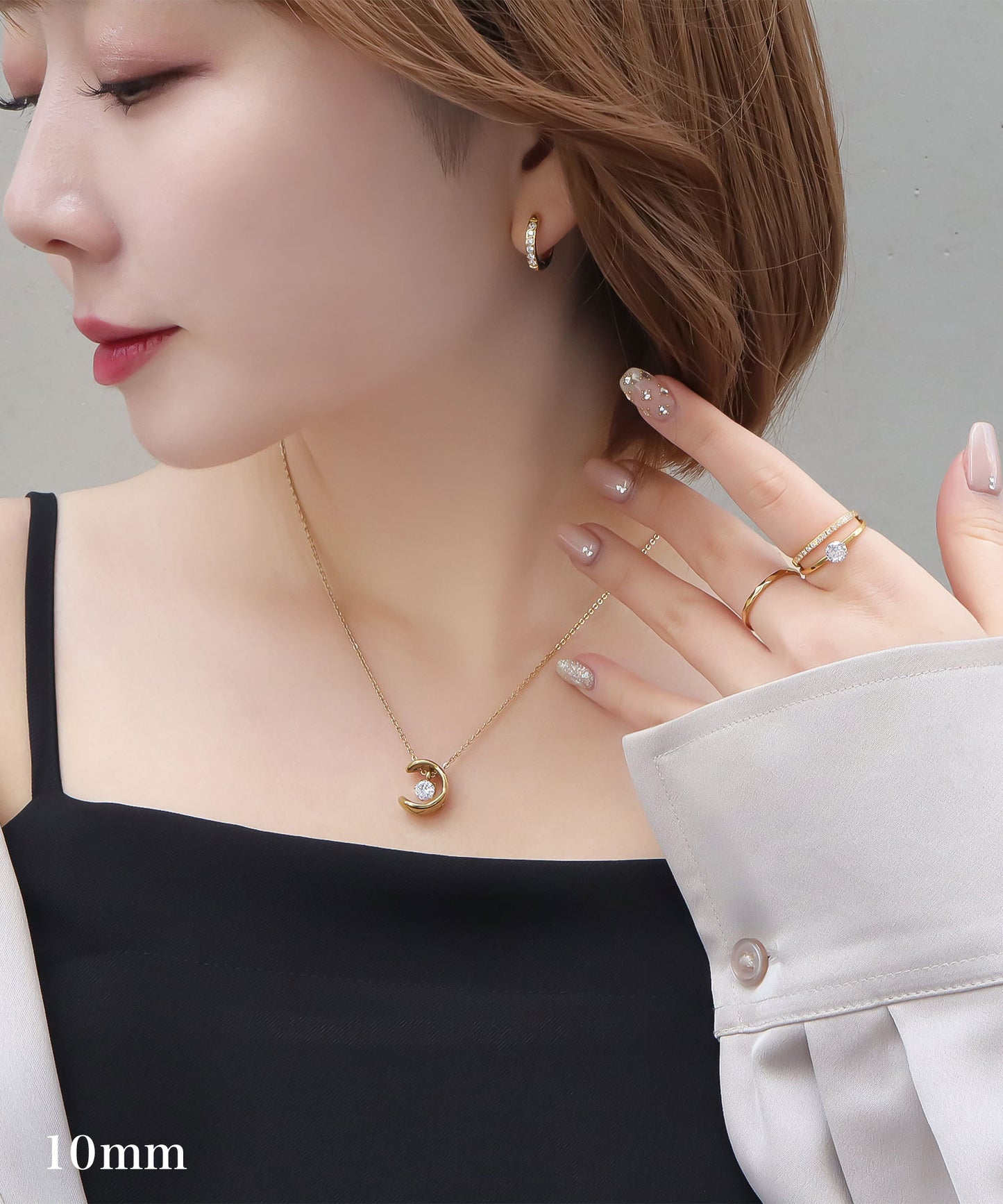 blackdia ocean ジルコニアラインピアス