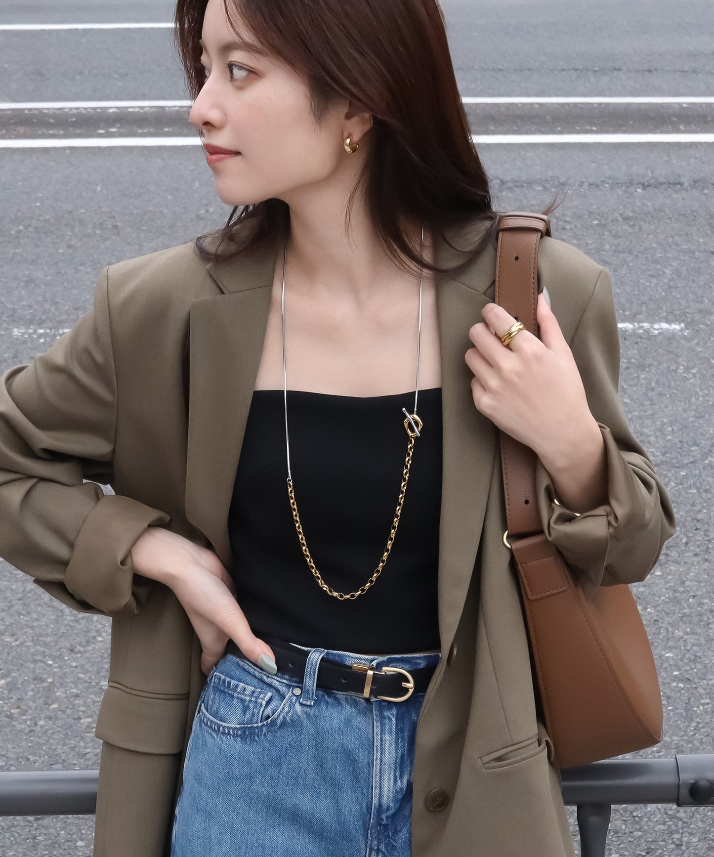 blackdia ocean オーバルマンテルロングネックレス