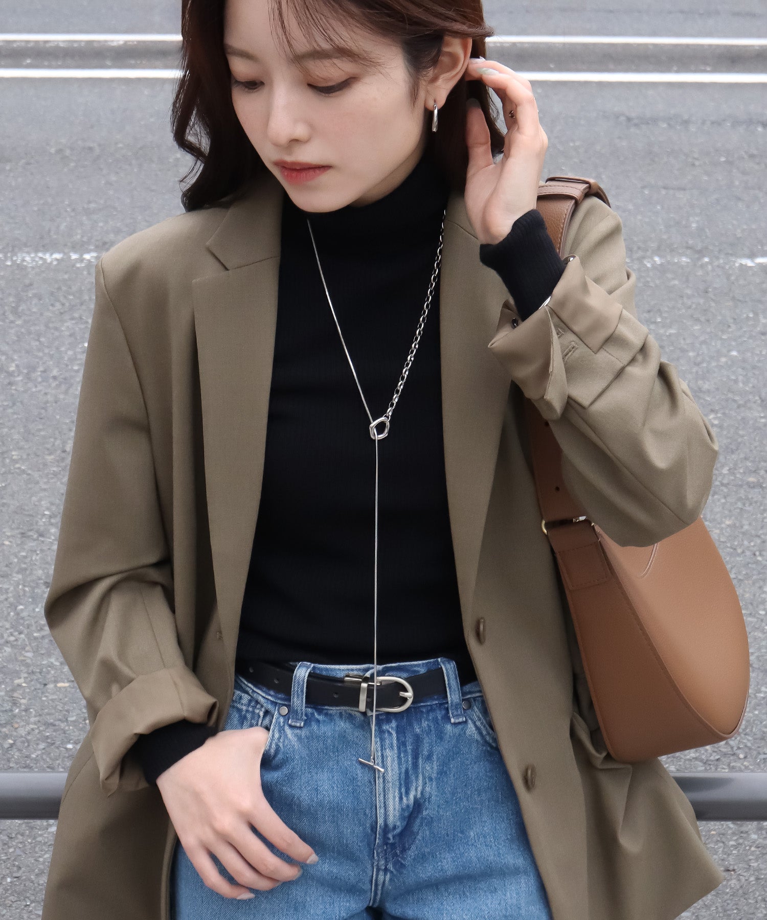 blackdia ocean オーバルマンテルロングネックレス