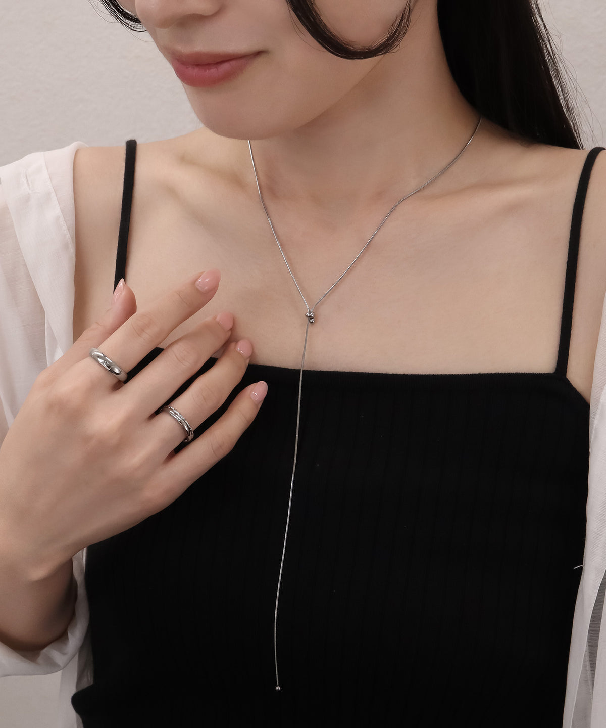 blackdia ocean スネークラリエットネックレス