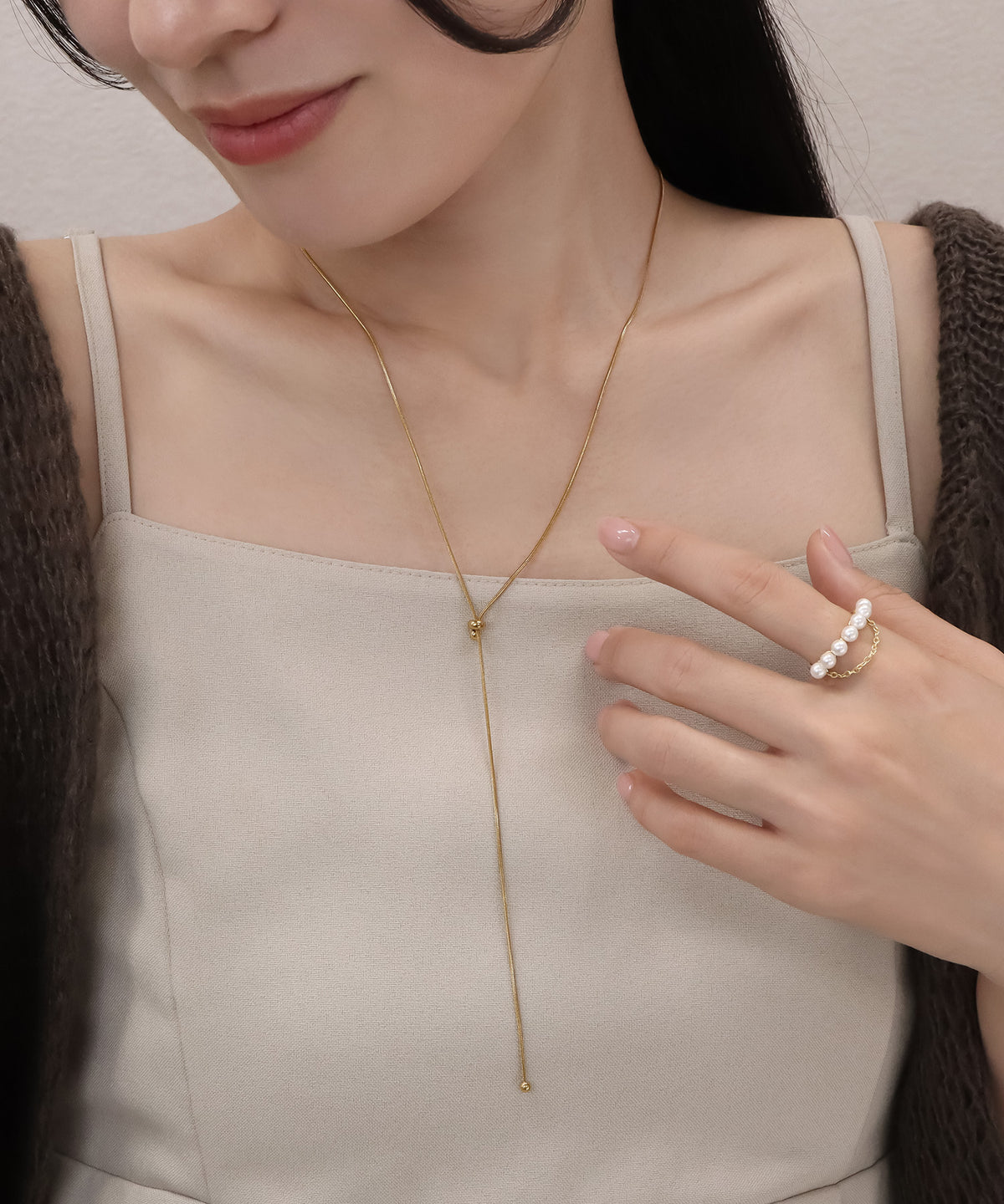 blackdia ocean スネークラリエットネックレス